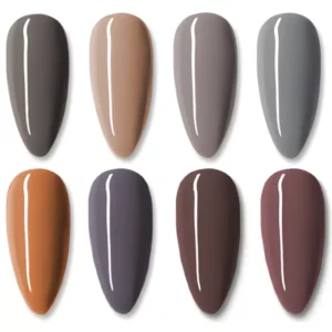 Milk Tea Gel Polish swatch showing caramel beige creamy nude color
