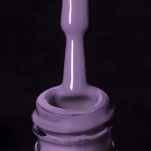 12 dreamy purple nail colors arranged in circular palette swatches