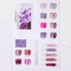 Crystal Grape Jelly Gel bottle with sheer lavender polish – front view with reflective shine