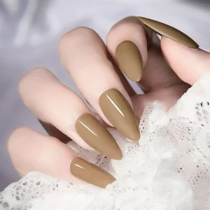 Milky orange-beige gel polish from honey pomelo set