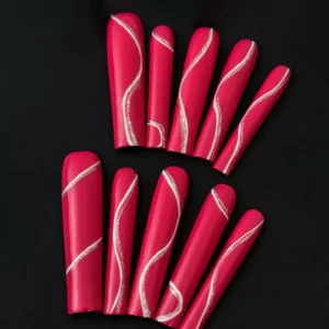 Red Press-On Nails