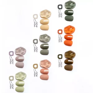 Soft terracotta gel polish for nature-inspired looks