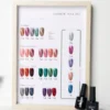 3D Cat Eye Gel Polish 30 colors full shade chart in frame