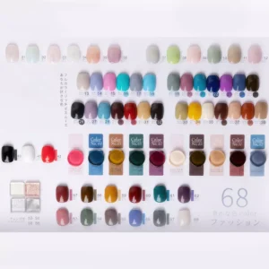 Display of Nail Art Painting Gel jars with swatches of vibrant, pigmented colors.