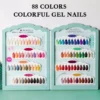 Colorful Gel Nails full display board featuring 88 vibrant shades