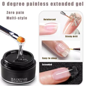 Builder Nail Gel used for multiple nail art functions