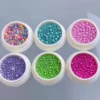 Assorted Colorful Multicolor nail art beads In Vibrant Happy color-inspired Shades