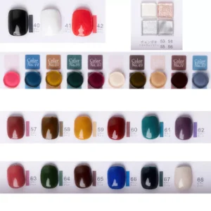 Three jars of Nail Art Painting Gel showing different metallic and matte finishes.