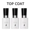 No-Wipe Top Coat - Durable Mirror Gloss Formula 5 Three bottles of No-Wipe Top Coat with butterfly logo, front view