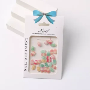Small popsicle nail charms in gradient pastel colors