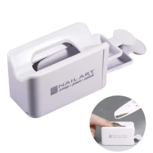 Nail Powder Catcher Box with branding, includes scoop drawer