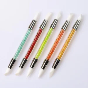 Full set of Double-Ended Nail Dotting Tools arranged diagonally on white