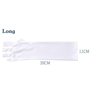 Full-length UPF50 nail glove measuring 39cm in length