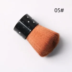 Full brown synthetic nail duster brush labeled 05#