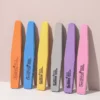 Assorted double-sided sponge nail files in vibrant colors