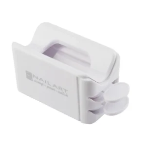 Side view of empty Nail Powder Catcher Box with stowed scoops